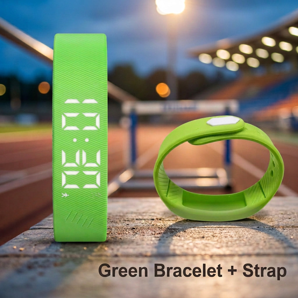Smart Bracelet LED Digital Vibration Alarm Wrist Waterproof Smart Clock Smartband with Running Pedometer Monitor Smart Band