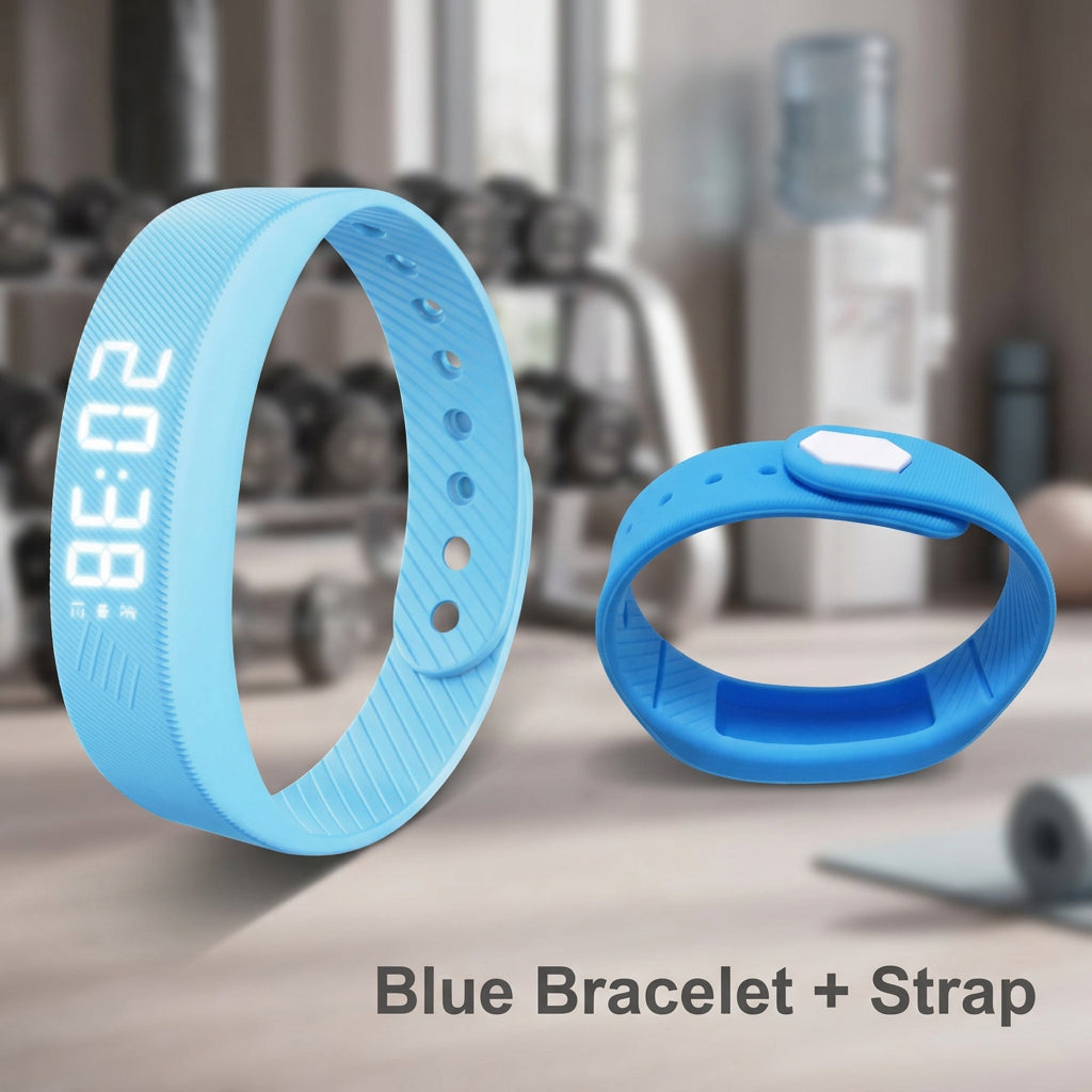 Smart Bracelet LED Digital Vibration Alarm Wrist Waterproof Smart Clock Smartband with Running Pedometer Monitor Smart Band